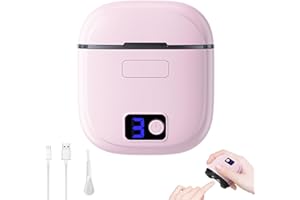 BEMKIA Electric Nail Clippers,3 Speeds Automatic Nail Clippers,Electric Nail Trimmer with LED Light & Nail Scraps Storage, USB Rechargeable Electric Nail Cutter Safe for Babies,Kids,Adults,Elderly(Pink)