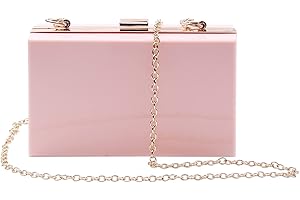 Syrads Bolso de mano de noche para mujer bolso de mano cruzado bolso con cadena