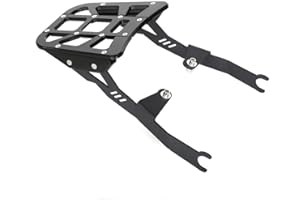 JANICE Monkey125 Rear Rack Luggage Bracket Compatible with Monkey 125cc JB02 JB03 2018-2025 Z125MA Motorcycle Seat Tail Top Bag Support Motorbike Storage Cargo Holder Box Plate Mount CNC (Black)