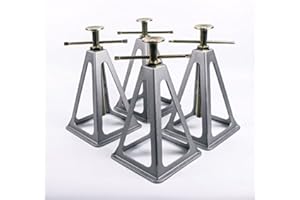 ProPlus Stützbock Set 4 Stück aus Aluminium, Sützlast bis 3600 kg für Wohnwagen oder Anhänger