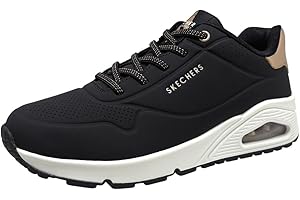 Skechers Uno - Shimmer Away, Zapatillas Mujer, Negro, 38 EU