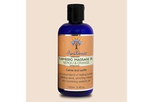 Turmeric Massage Oil with Neroli & Orange, 100% Natural, Natural Pain Relief, Arthritis Relief, Rich in Vitamin C, Anti-inflammatory, Smells Amazing - by PureXtracts