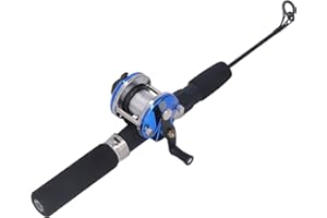 LEAPITURE 50cm Ice Fishing Rod Kit Ice Fishing Complete Kit Carbon Fiber Ice Fishing Rod Kit Fishing Tackles Ice Fishing Combo Kit for Winter Outdoor