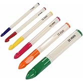 orhanucuzluk Thick Crochet Set with Plastic Handle 6 Pieces