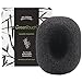 GreenTouch All Natural Konjac Facial & Body Sponge with Activated Bamboo Charcoal | Remove the Oily & Exfoliating | Oval-shaped Deep Cleansing | Plant Fiber 100% Biodegradable | Black