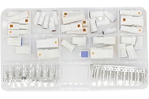 CNLW 19 Sets Automotive Connectors JST02R-JWPF-VSLE 2/3/4/6/8 Pin Waterproof Connectors Male and Female