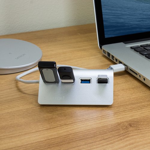 Satechi USB 3.0 Premium Aluminium Hub mit 4 Anschlüssen für iMac, MacBook Air, MacBook Pro, MacBook, MacMini, PCs und Laptops V.1 - 8