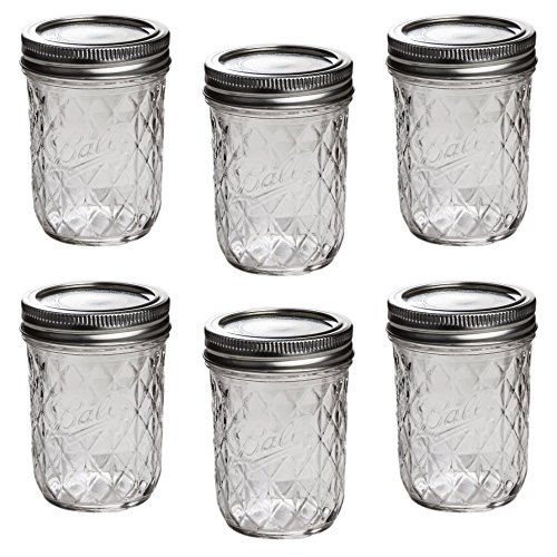 Ball Mason Quilted Crystal Jelly Jar 8oz/6er Set