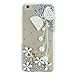 Produktbild Spritech (TM) 3D Handmade LuxuxRhinestone Design Schöne Perlebowknot Quaste Dekor klar Hart Caver iPod Touch 6