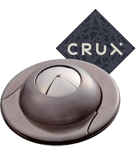 Hanayama Cast Tube Puzzle – Level 5 (sehr Schwer), Inkl. Crux Sticker