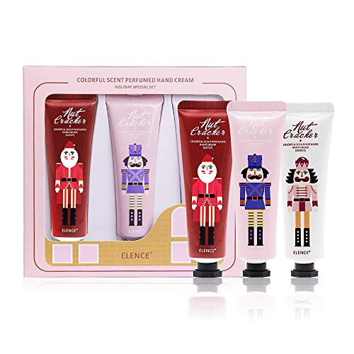 Set di crema per le mani di Natale,Crema Mani Riparatrice per Pelli rovinate e secche 3 * 30ml (Cartoon)