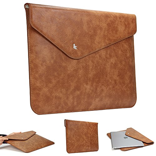 Original Urcover® Jison Mac-Book Tasche für Ihr 15 Zoll Macbook Pro Retina Etui Schutz Hülle Tasche Aktentasche Case Cover Sleeve[DEUTSCHER FACHHANDEL] braun - 3