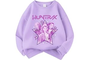 GENERIC D-Demon K-Pop Merchandise Sudadera para niñas Sudadera con Estampado X de Bruja K-Pop de Manga Larga Sudadera para niños Top Casual