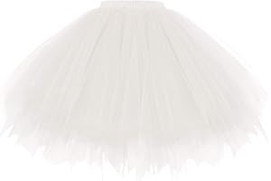 Gardenwed Tutu Damenrock Tüllrock Reifrock 50S Kurz Ballet Tanzkleid tütü Unterrock Rockabilly Petticoat für Karneval Partykleid