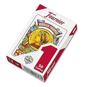Fournier F20991 – Baraja española Nº 1, 50 cartas, surtido: colores aleatorios