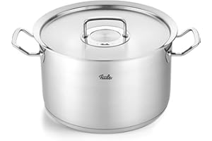 Fissler Original,Profi Collection Pentola in acciaio inox 10 L, 28 cm, incluso coperchio in metallo, scala di misurazione interna, cottura a induzione