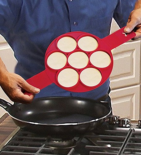 Vunoba Pancake form aus Antihaft Silikon, Pfannkuchen former, Pancake maker BPA-Frei, Lebensmittelechtes Silikon - 8