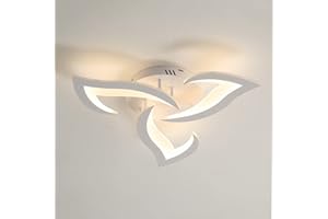 DAXGD Lampadario LED, Plafoniera LED Soffitto Moderna in Acrilico 36W 3500LM, Lampadario per Camera da Letto Soggiorno Cucina Sala da Pranzo, 3000K Luce Bianca Calda