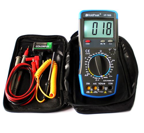 20A CATIII Digital Multimeter HP-760B mit Fehlbedienungssperre und Zubehör