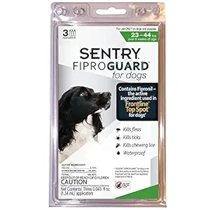 Sentry Fiproguard Topical Flea and Tick for Dogs, 23 to 44-Pound