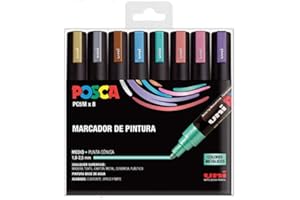 UNI Posca Set PC 5M Metal - Pack 8 rotuladores