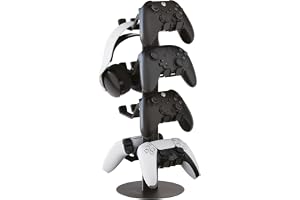 Venom Universell headset- och kontrollerställ | Justerbar metallorganiserare med 4 nivåer för PlayStation, Xbox, Switch