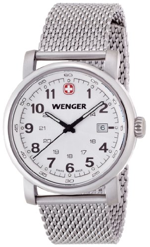 Wenger Herren-Armbanduhr XL Urban Classic Analog Quarz Edelstahl 01.1041.103