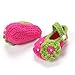 1 Pair Baby Infant Shoes Handmade Wool Knitted Crochet Newborn Bootee Flowers Shoes for 0-12 Months Baby Rosy 12 Yard