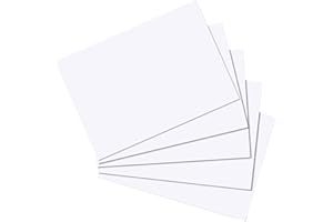 Herlitz fiszki w formacie A4/A5/A6/A7/A8, 100 sztuk A5 blanko biały