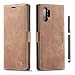 Produktbild Keteen Handyhülle für Samsung Note 10 Plus Leder Flip Schutzhülle, Premium PU Schutzhülle Galaxy Note 10+ Tasche Wallet Stylish Magnetisch Tasche für Samsung Galaxy Note 10 Plus/Note 10+ (6.8"), Braun