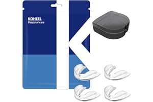 ‎KOHEEL KOHEEL Aufbissschiene gegen Zähneknirschen, Knirscherschiene für Nacht zur Bruxismus-Prävention, Einfach zu verwendende Zahnschiene, 4 Stück (4 kleine)