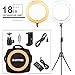 Price comparison product image ZOMEi 18-inch Dimmable LED Ring Light with Stand, Warm Color Filter, Cell Phone Clip and Ball Head for Beauty Facial Make Up Live Stream Camera YouTube Video
