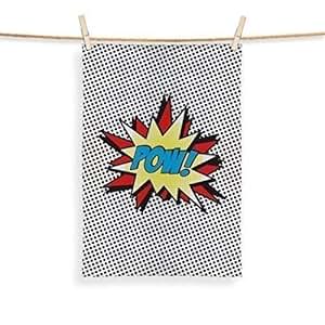 L&S Prints Comic Pow! Geschirrtuch Mikrofaser 20 " x 29 ...