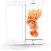Aksesuarcim Apple iPhone 7 ile Uyumlu Ekran Koruyucu Tam Kapatan Nano Esnek İnce Fiber Beyaz