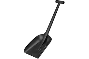 Fiskars Solid Pala de nieve para el coche, Longitud: 63 cm, Material sintético reforzado con fibra de vidrio, Negro, 1019353