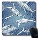 Produktbild Luancrop Mousepads für Computer, die blaues Seehai-Muster fischen Unterwasserfrühlings-wild lebende Tiere abstraktes Aqua-Wasserstrand-Entwurfs-rutschfeste längliche Spiel-Mausunterlage