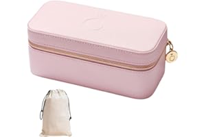 PANDORA Joyeros Mujer Organizador de Joyas Joyero Original para Mujer y Niña Joyero Viaje. Color Rosa. (200x101x85 mm).