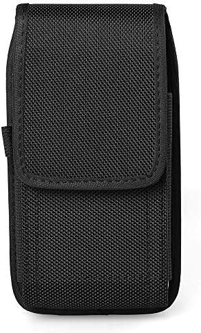 Black 5.5-5.8" Universal Vertical Nylon Phone Holster Belt Clip Loop Case For HTC U Ultra/Desire 10 Lifestyle/728 Ultra Edition/830/825