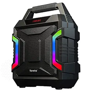 Toreto 100, 328 20 Watt Wireless Bluetooth Party Speaker (Black)