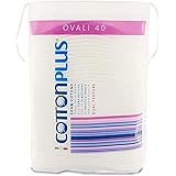 Cotton Plus OVALI 40 pz. - LINEA BEAUTY | OVALI 100% PURO COTONE | Dischetti struccanti per la pulizia del viso soffici e res