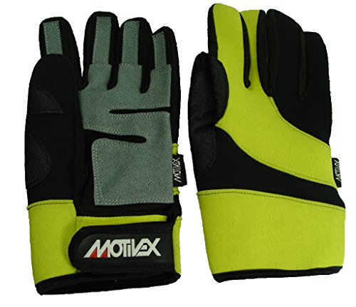 MOTIVEX Guantes Neopreno Amarillo, Unisex, Color Amarillo, tamaño XXXL