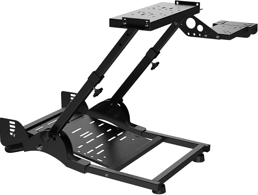 PXN A10 Gaming Steering Wheel Stand – 11Kg Foldable and Adjustable Racing Wheel Stand V99, V10 Ultra, VD4, VD6; for G29, G920, G923; for G29, G920, G923; for T300, TGT, TSPC, T500; for R3, R5