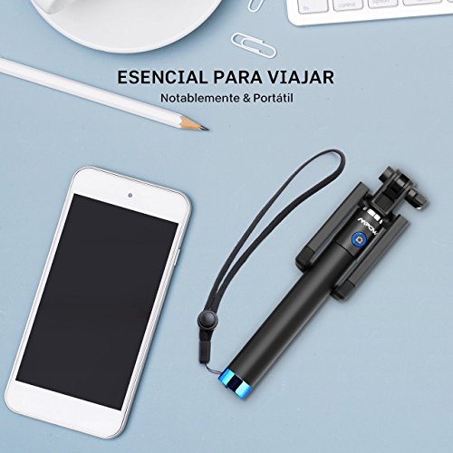 Mpow iSnap Pro X - Palo Selfie Bluetooth Monopod Extensible Remoto Port til Antideslizante Universal para Selfie con Obturador Integrado y Correa Color Azul Para IPhone7 IPhone7 Plus reviews Mpow iSnap Pro X - Palo Selfie Bluetooth Monopod Extensible Remoto Port til Antideslizante Universal para Selfie con Obturador Integrado y Correa Color Azul Para IPhone7 IPhone7 Plus