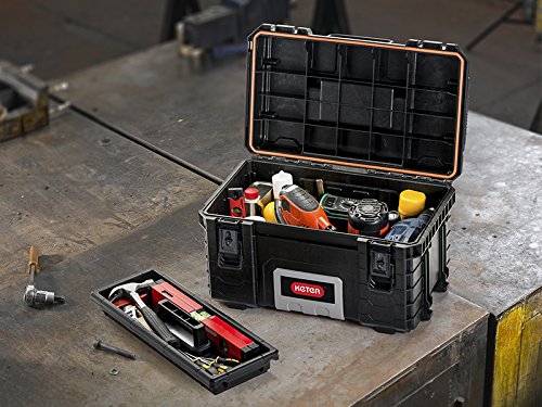 Keter Master Pro Tool Box 22, 1 Stück, schwarz / grau / silber, 17200382 - 3