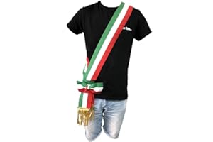 BrolloGroup Fascia da Sindaco Tricolore A Fiocco Scorrevole Made in Italy PS 04631