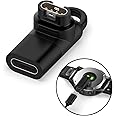 T Tersely Type C Adapter for Garmin Watch Charger Connector,USB C Charging Converter for Garmin Fenix 7/7S/7X/6/6S/6X,Venu 2 plus/2S/Sq,Vivoactive 5/4/4S,vivomove 3/3S,Forerunner 255/245/965