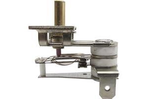 HYCLAM Thermostat de chauffage électrique en acier inoxydable - Accessoire réglable - Contrôleur de température pour radiateurs électriques - Thermostat de chauffage bimétallique