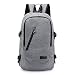 Produktbild Msliy Rucksack Schulrucksack Wasserdicht mit USB Ladenanschluss Daypack Schultaschen Leicht Anti Diebstahl Boolbag Taschen Business Schultag Sport Freizeit (Grau)