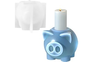 APOMOONS Silikonformen GießFormen, Silikonform Kerzenhalter GießFormen Silikon GießForm Kerzenhalter Giessformen Silikon GießForm Kerzenhalter Silikonformen GießFormen Kerzenhalter Silikonform Schwein