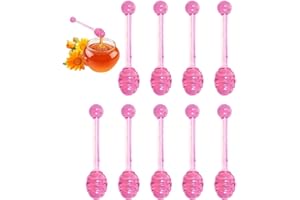 Vepoty Lippenbalsam-Applikatoren, Löffel, 10 Stück, Hautpflege-Cremelöffel, Mini-Honiglöffel für Honigmarmeladenglas, Kosmetik-Make-up